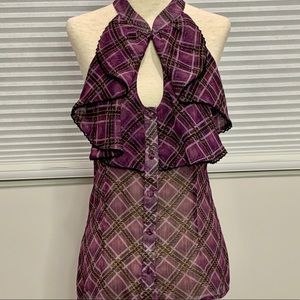 Purple Plaid Arden B. Top